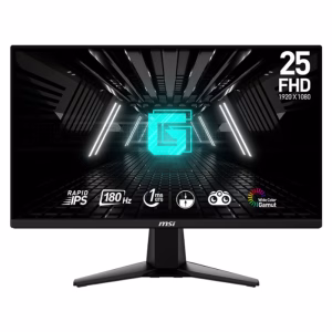 MSI G255F 25inch Gaming Monitor 1920×1080 (FHD) Rapid IPS 180Hz - Black